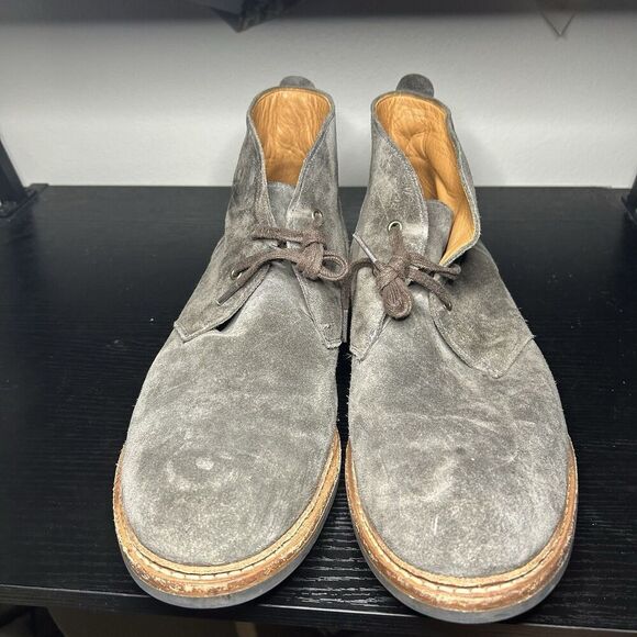 Allen Edmonds Chandler Gray Suede Chukka Boots Mens Size 13 D - Picture 2 of 12